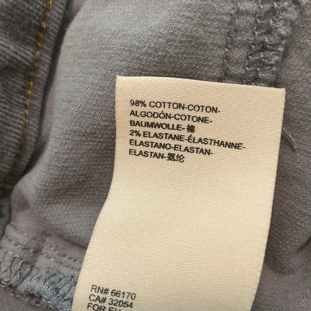 Pilcro High Rise Skinny Corduroy Pants‎ Gray